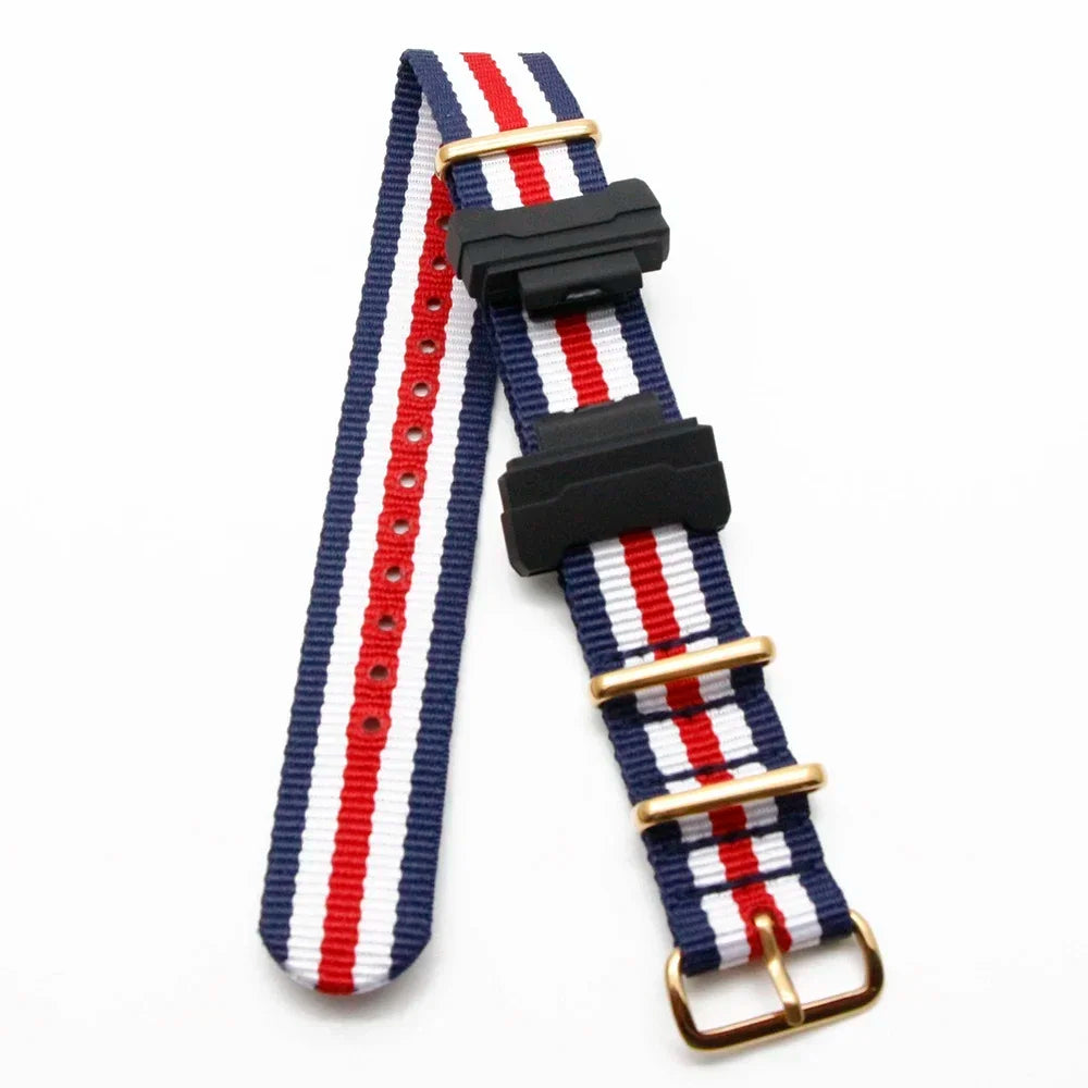 Nylon Watch Strap for Casio G-Shock GA100 GA110 GA120 GA400 Watch Strap Qme