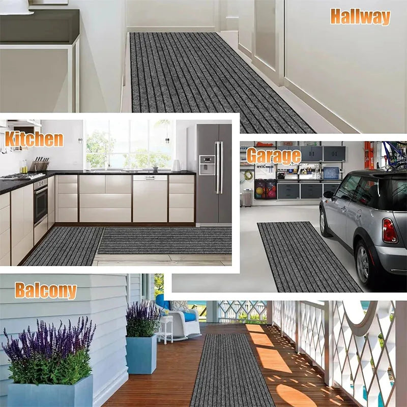 40cm×3m Striped Self-Adhesive Non-Slip Floor Mat & Hallway Rug Hallway Runner Rug Qst