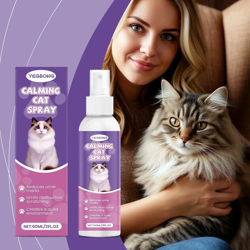 Natural Pet Calming Spray – Soothing & Anti-Scratch Formula Pet Calming Spray Qme Default Title