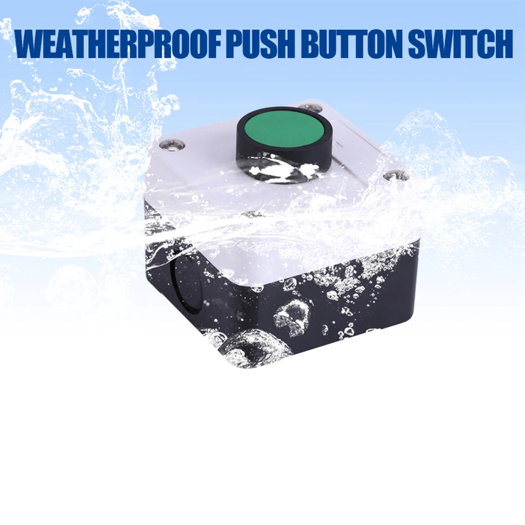 Weatherproof Green Push Button Control Box for Gate Opener Push Button Switch Box Qst
