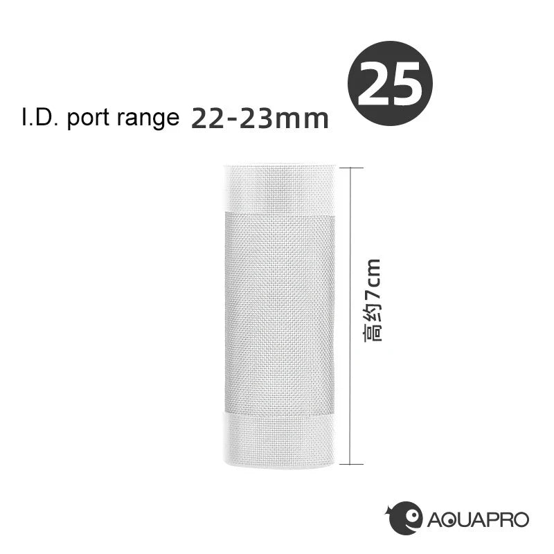 Stainless Steel Aquarium Filter Inlet Protective Net Cover Aquarium Filter Guard Qme 25mm