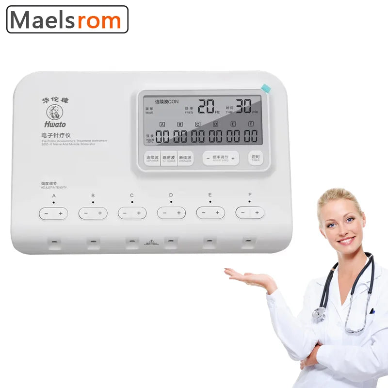 Hwato SDZ-V 6-Channel Electroacupuncture EMS/TENS Stimulator Electroacupuncture Stimulator Qst