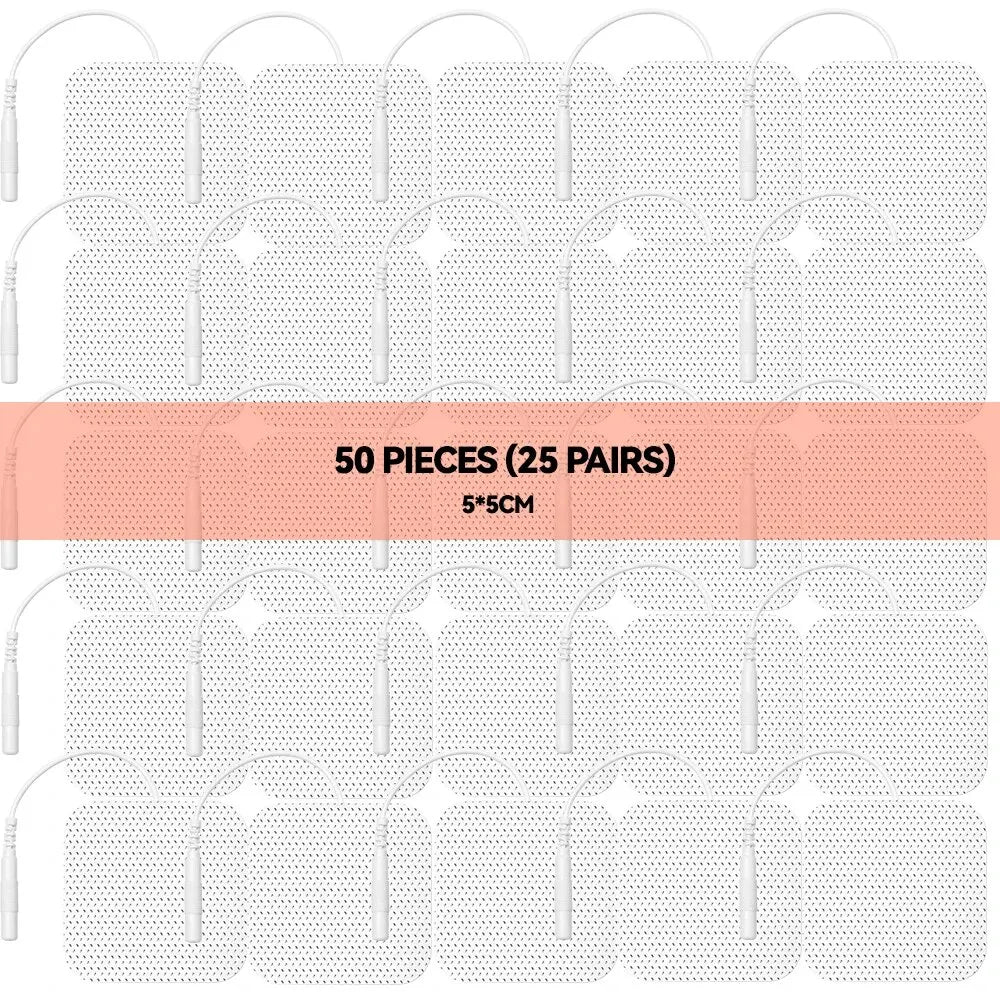 TENS EMS Electrode Pads – Self-Adhesive Replacement Patches Electrode Replacement Pads Qst S 50PCS