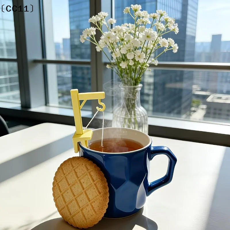 Tea Bag Holder Clip for Thick Cups | 6 Colors | Easy Brew Tea Bag Clip Qme