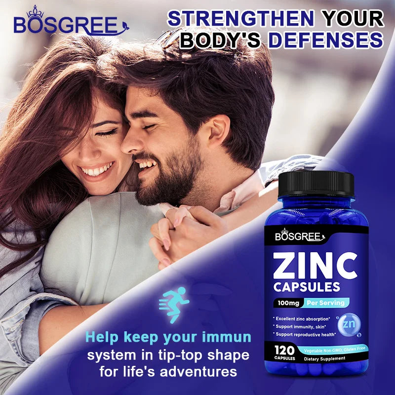 Zinc Picolinate 100mg – Immune, Energy & Sleep Support Mineral Supplement Qst