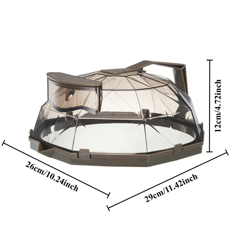 Clear Microwave Splatter Cover & Food Steamer – 10" Plates Microwave Splatter Cover Qme Transparent Coffee