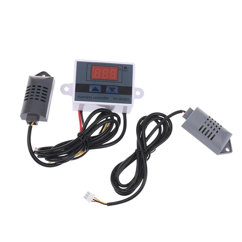 Digital Humidity Controller Humidistat Hygrometer 12V 24V 220V Humidity Controller Qme