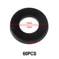 60pcs Plastic Washer Rings for Door Hinge & Kitchen Sink Fittings Hardware Washer Rings Qme B