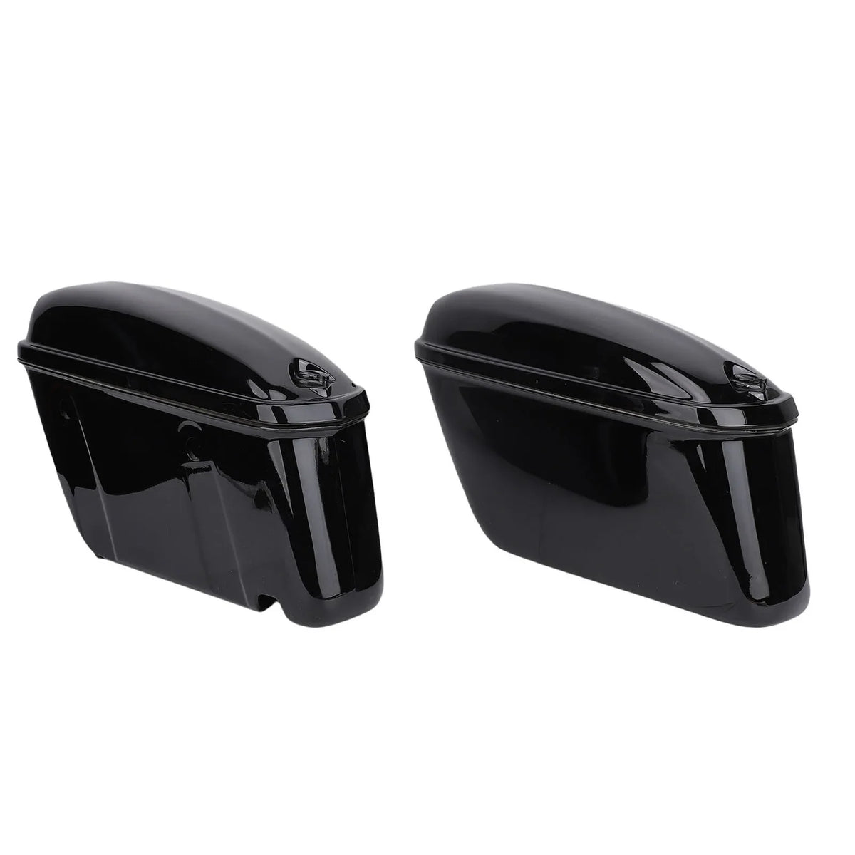 Universal Motorcycle Hard Saddle Bags 22L ABS Trunk with Lock Motorcycle Saddle Bags Qme