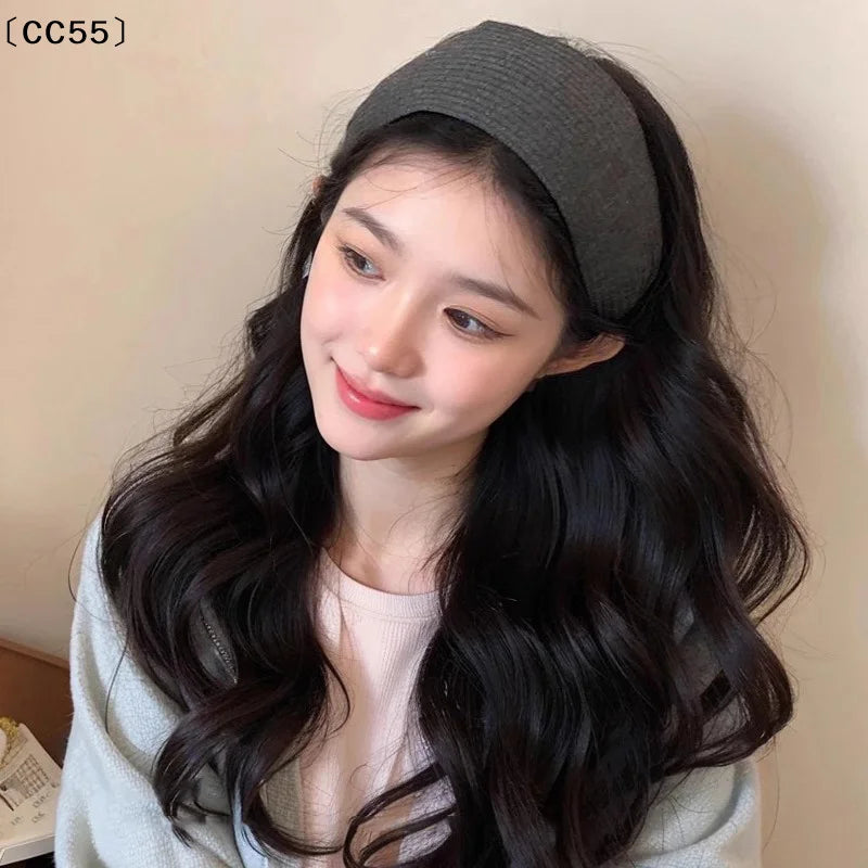 Women's Wide Non-Slip Solid Color Headband Hair Band Women's Headband Qst