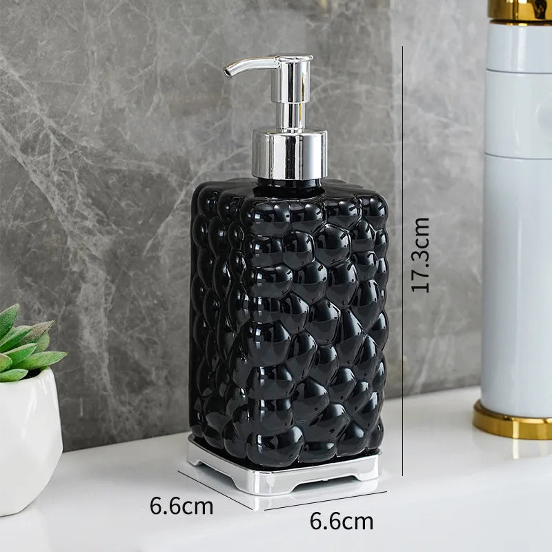 2-Piece Foaming Travel Dispenser Bottles | Press Pump Set Foaming Dispenser Bottle Qme BlkCrocodile-Square 2PCS