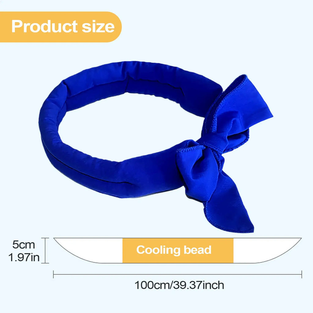 Cooling Neck Wrap Scarf for Dogs & Cats – Reusable & Washable Pet Cooling Scarf Qme