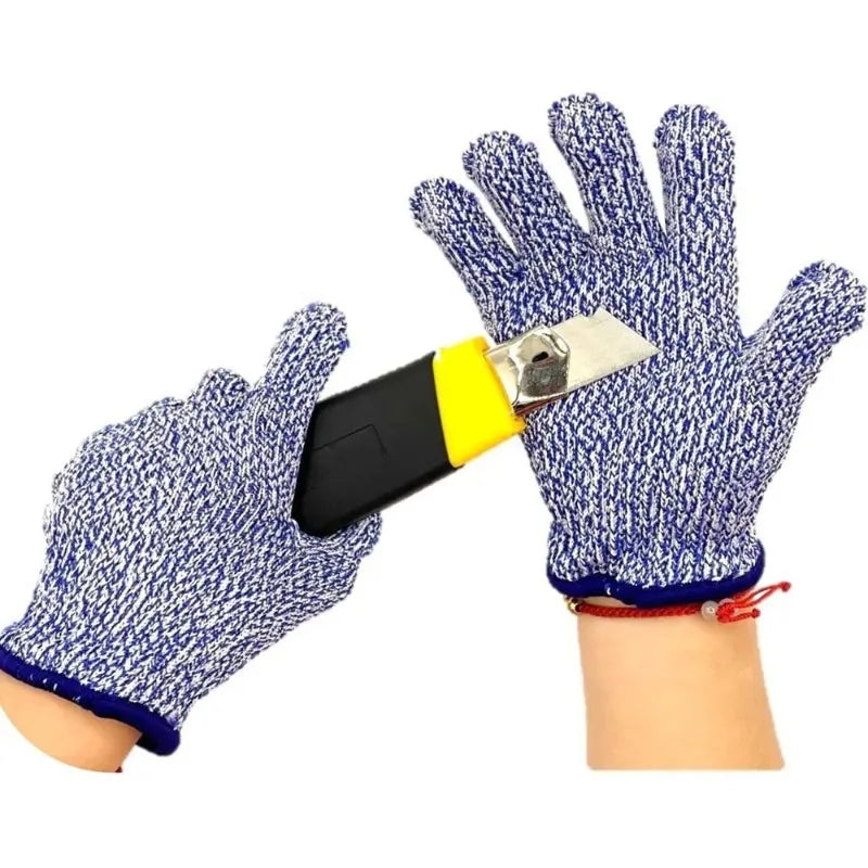 Kids HPPE Level 5 Cut Resistant Gloves – Boys & Girls Kids Safety Gloves Qme Gray S