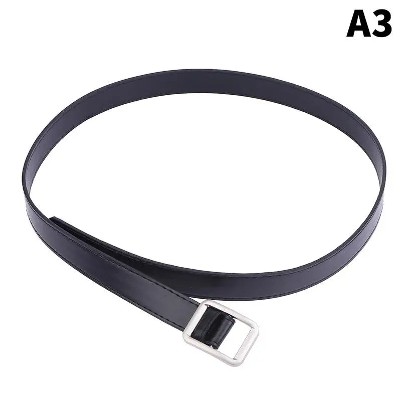 Women's PU No-Hole Pin Buckle Belt – Retro Style for Jeans Women's Fashion Belt Qst A3
