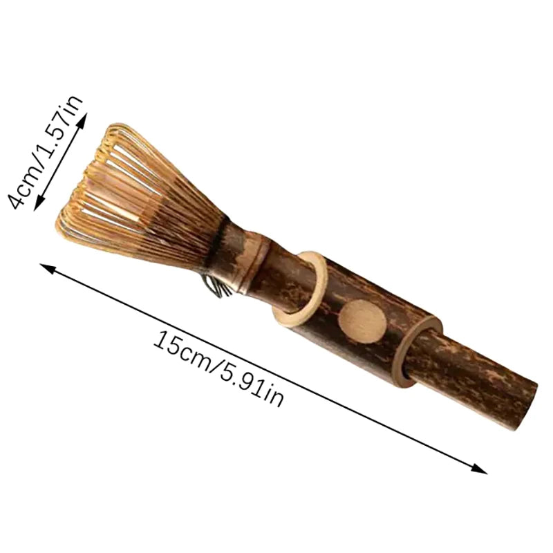 Bamboo Matcha Whisk Long Handle – Japanese Tea Ceremony Tool Matcha Tea Whisk Qst