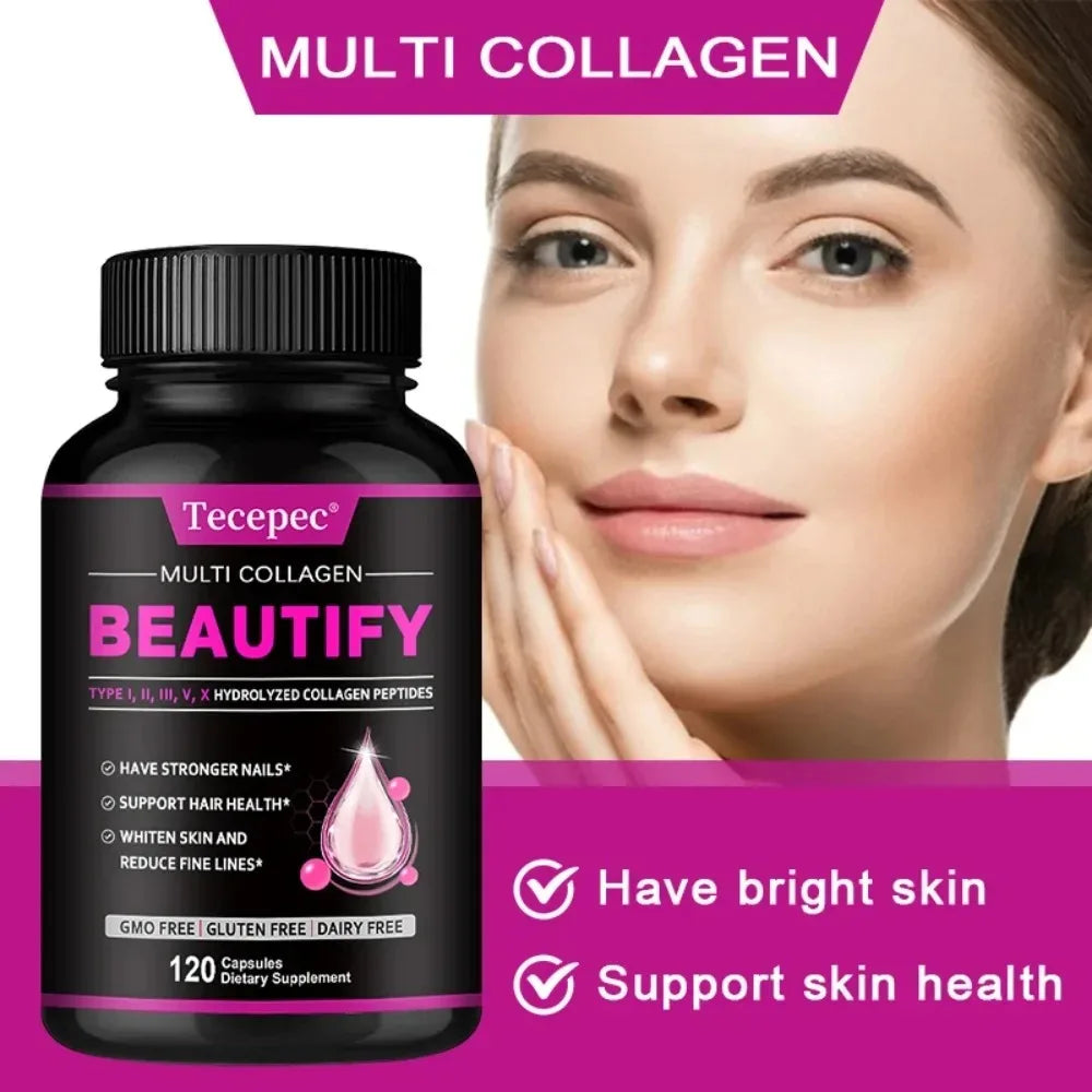 ZENVITALIZE Collagen 1500mg Capsules – GMO & Gluten Free Collagen Supplement Qst