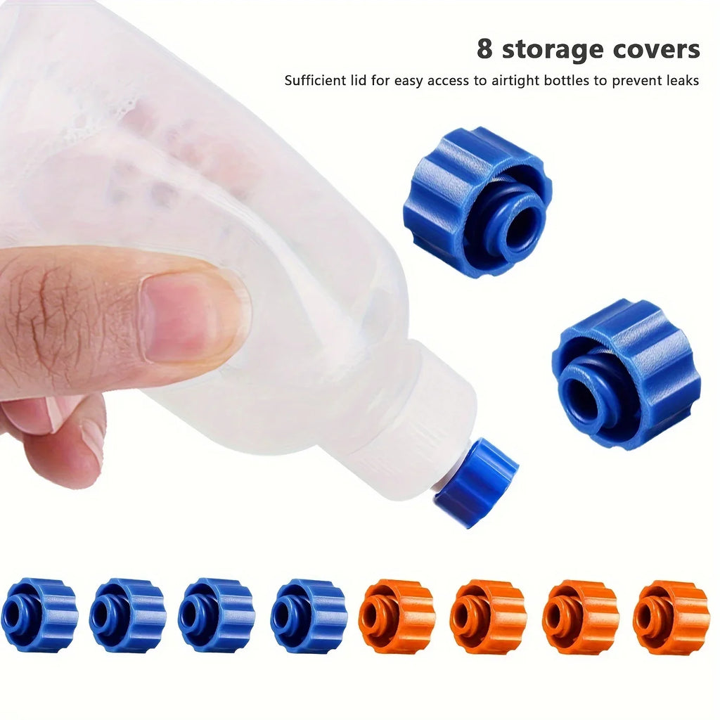 30ml Squeeze Dispensing Bottles with Blunt Needle Tips & Caps Craft Dispensing Kit Qme