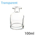 Glass Reed Diffuser Bottle with Rattan Sticks – 100ml Set Reed Diffuser Set Qme Transparent