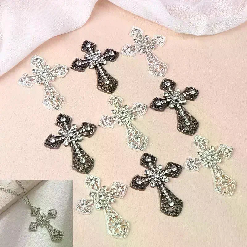 Vintage Cross Crystal Flatback Rhinestone DIY Craft Embellishment Rhinestone Embellishment Qme