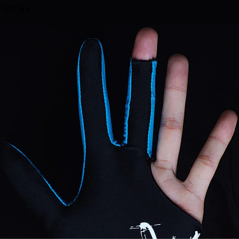 3-Finger Billiard Snooker Glove – Left & Right Hand, M/L Billiard Cue Glove Qst