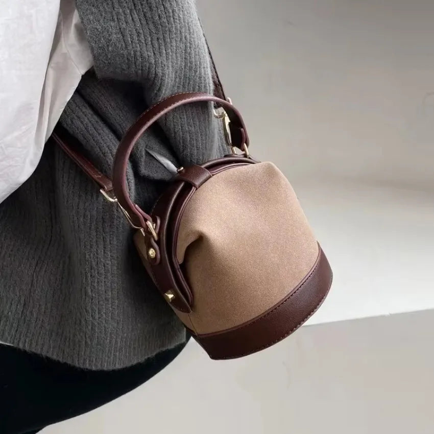 Korean Bucket Bag – PU Crossbody Shoulder Handbag | 4 Colors Crossbody Bucket Bag Qme