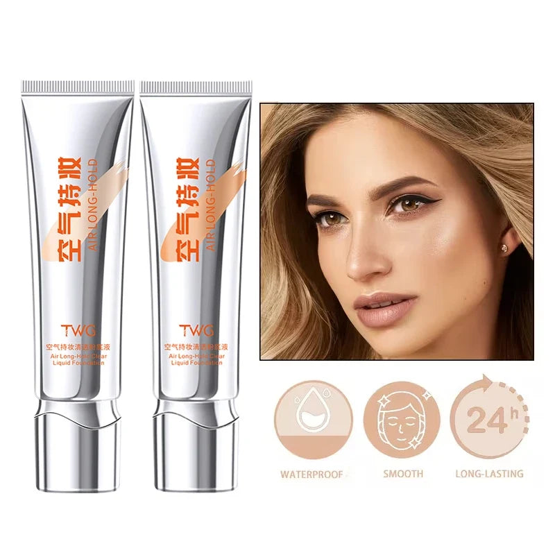 Clear Air Liquid Foundation – Waterproof Natural Finish | Qme Liquid Foundation Qme