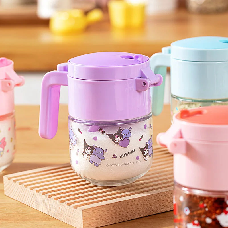 Hello Kitty Kuromi Glass Spice Jars & Salt Shaker Set Glass Spice Jar Set Qme 1