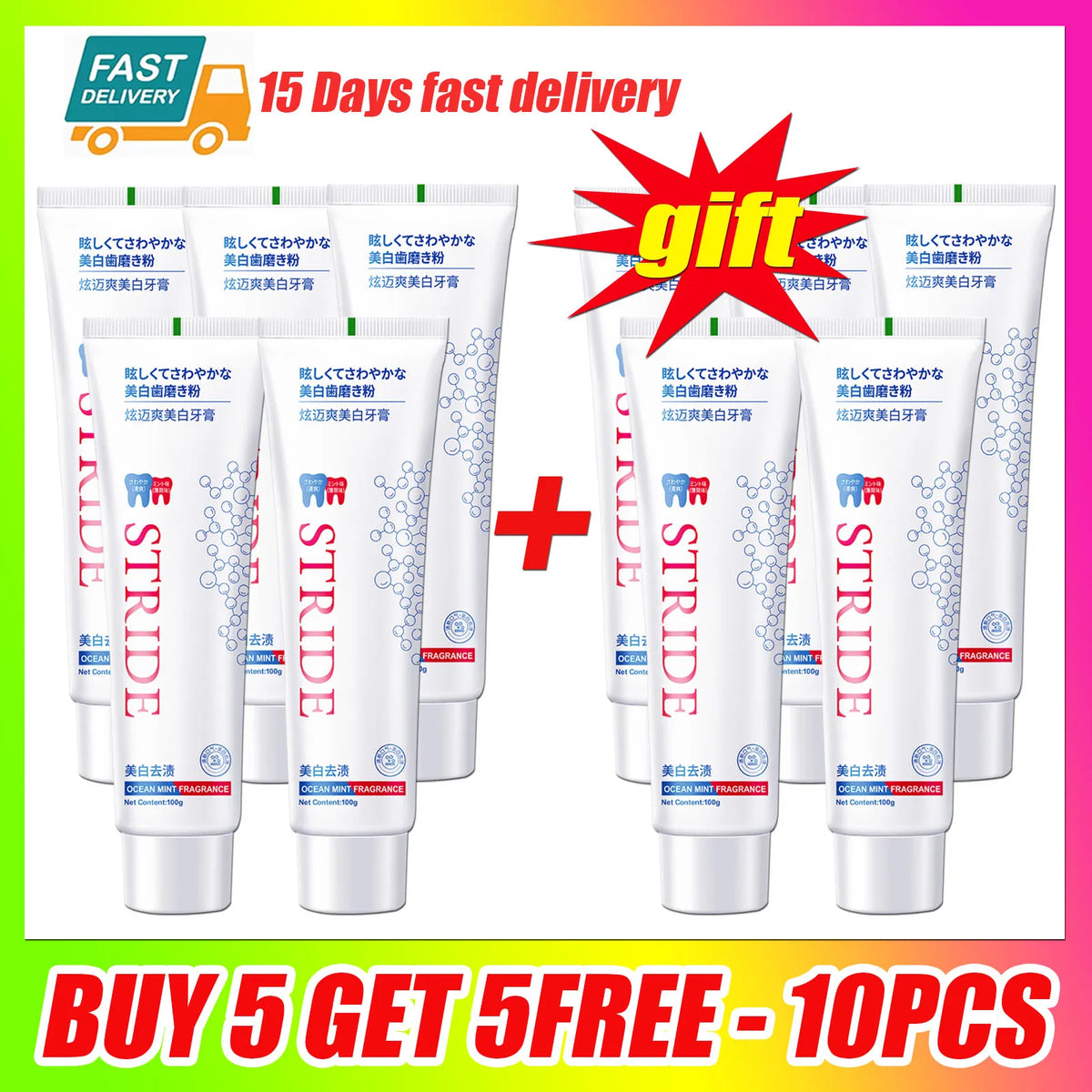 PWYUMAN Probiotic Whitening Toothpaste – 100g Dental Cleanser Whitening Toothpaste Qst Buy 5 get 5-10pcs