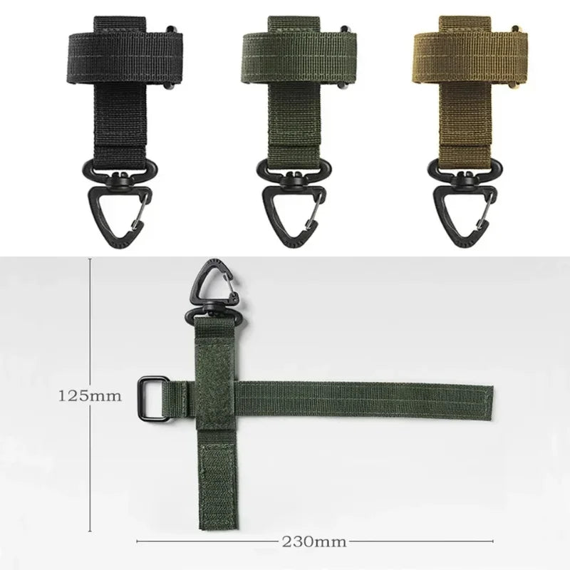 Tactical Nylon Glove Clip | Outdoor Camping Safety Hook Gear Safety Clip Qme
