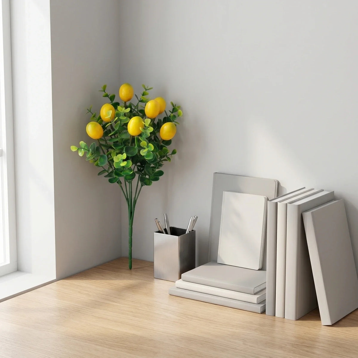 Artificial Lemon Branches – Realistic Faux Plant Décor Artificial Plant Branch Qme