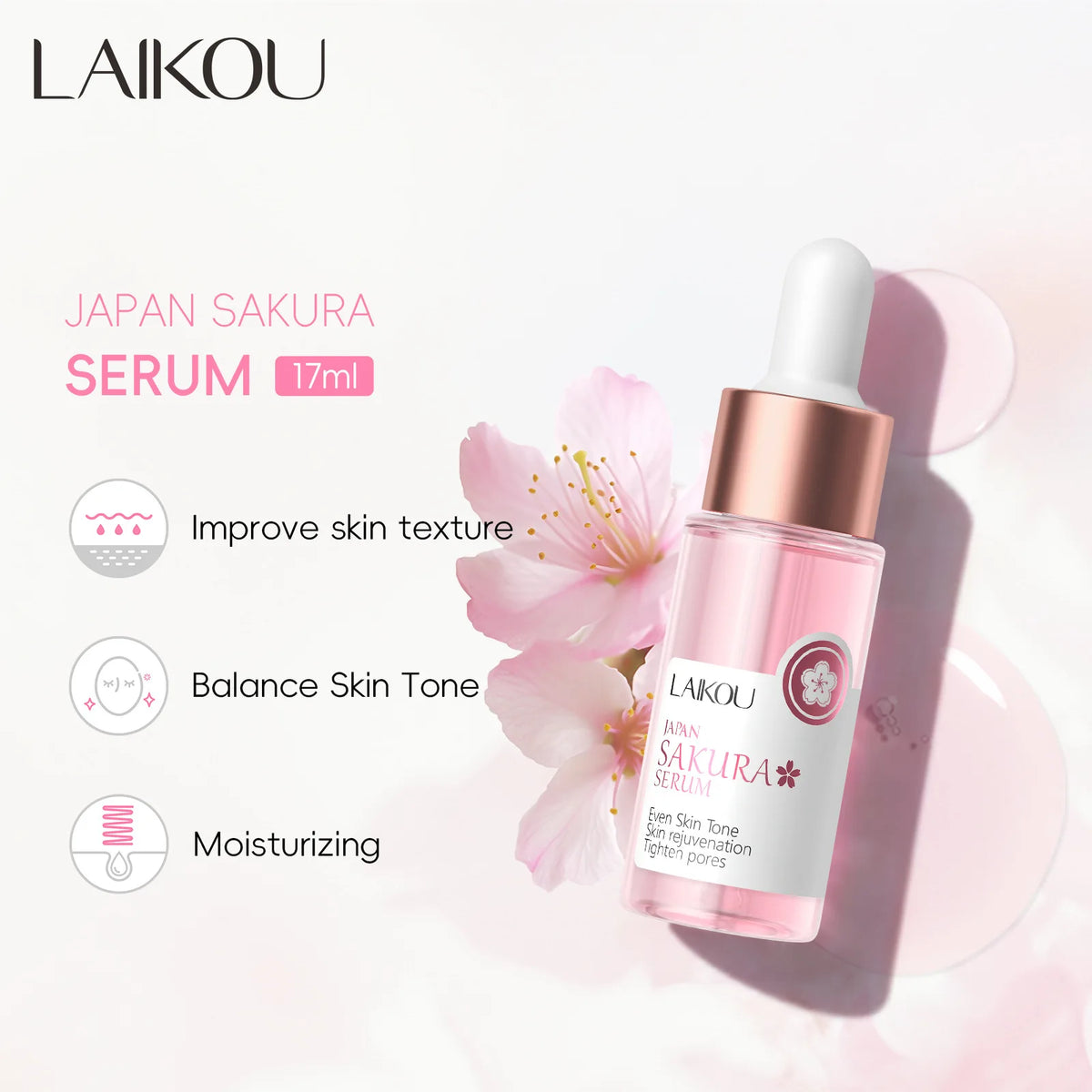Sakura Whitening Face Serum – Brighten & Tighten Pores Brightening Face Serum Qst