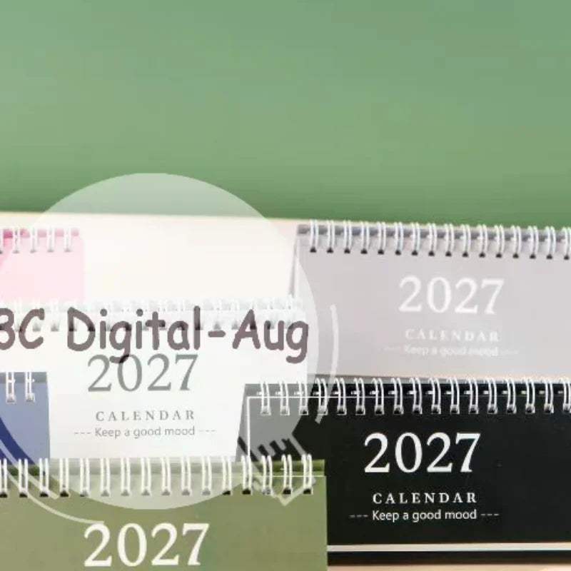 2027 Mini Standing Desk Calendar – Coil Flip Monthly Planner Desk Calendar Qme