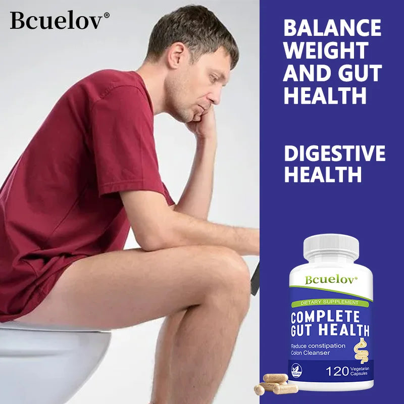 Gut Health Capsules – Senna Leaf, Ginger & Dandelion Root Digestive Supplement Qst