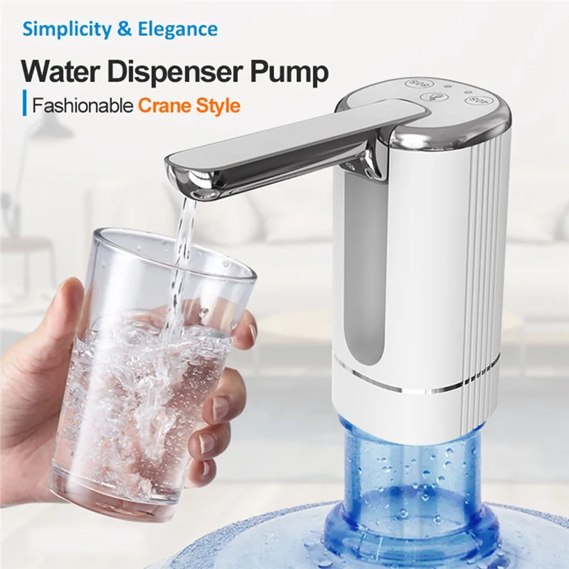 MiLESEEY Foldable Electric Water Dispenser Pump for 5 Gallon Jug Electric Water Pump Qst
