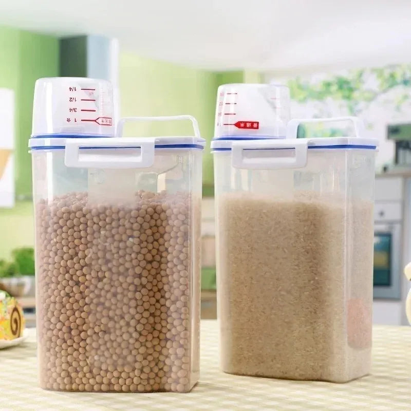 Plastic Cereal & Grain Food Storage Dispenser Container Food Storage Container Qme