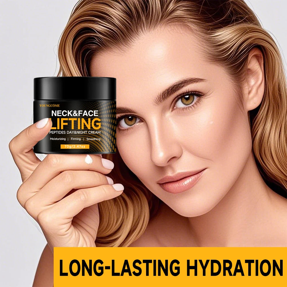 YOUNGCOME Neck & Face Firming Peptide Cream – Moisturiser Neck & Face Cream Qst