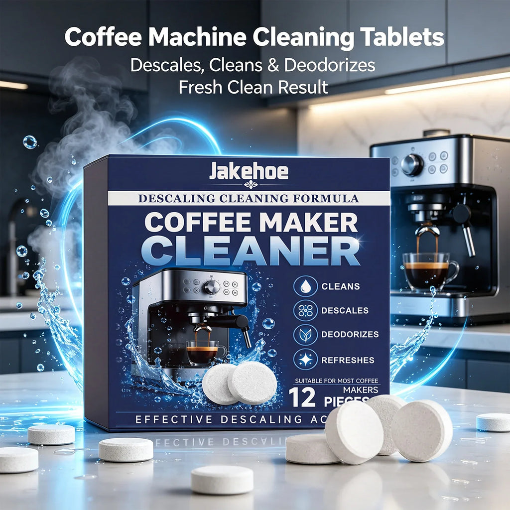 Coffee Maker Descaling Tablets – Clean, Deodorize & Restore Coffee Machine Cleaner Qme