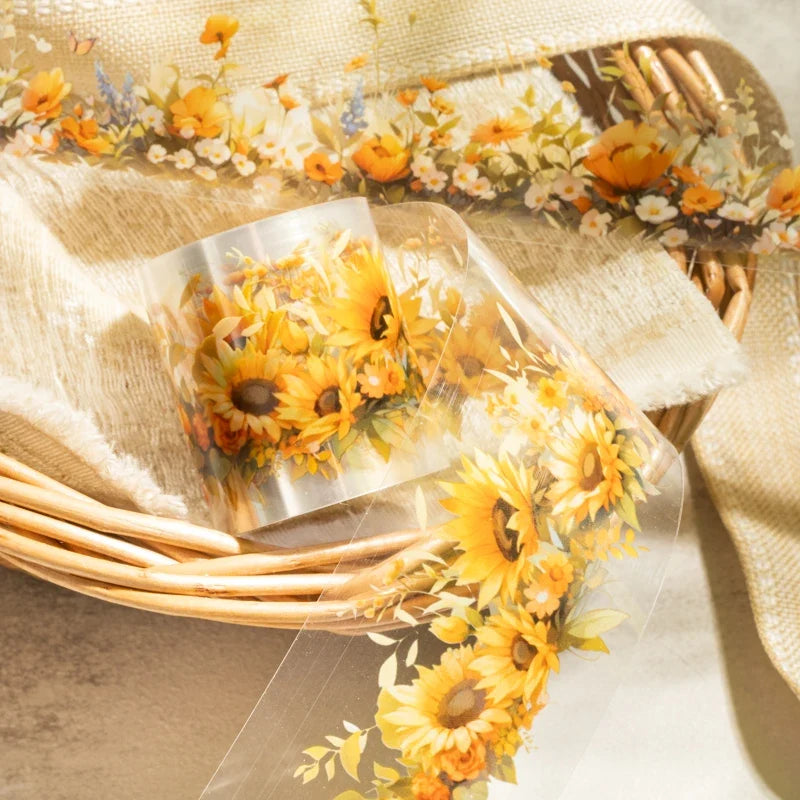 Flower PET Decorative Tape – Junk Journal & Scrapbooking Decorative Craft Tape Qme