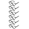 6pcs Foldable Auto-Focus Reading Glasses Unisex | VOPHA Reading Glasses Qst 6pcs-Black