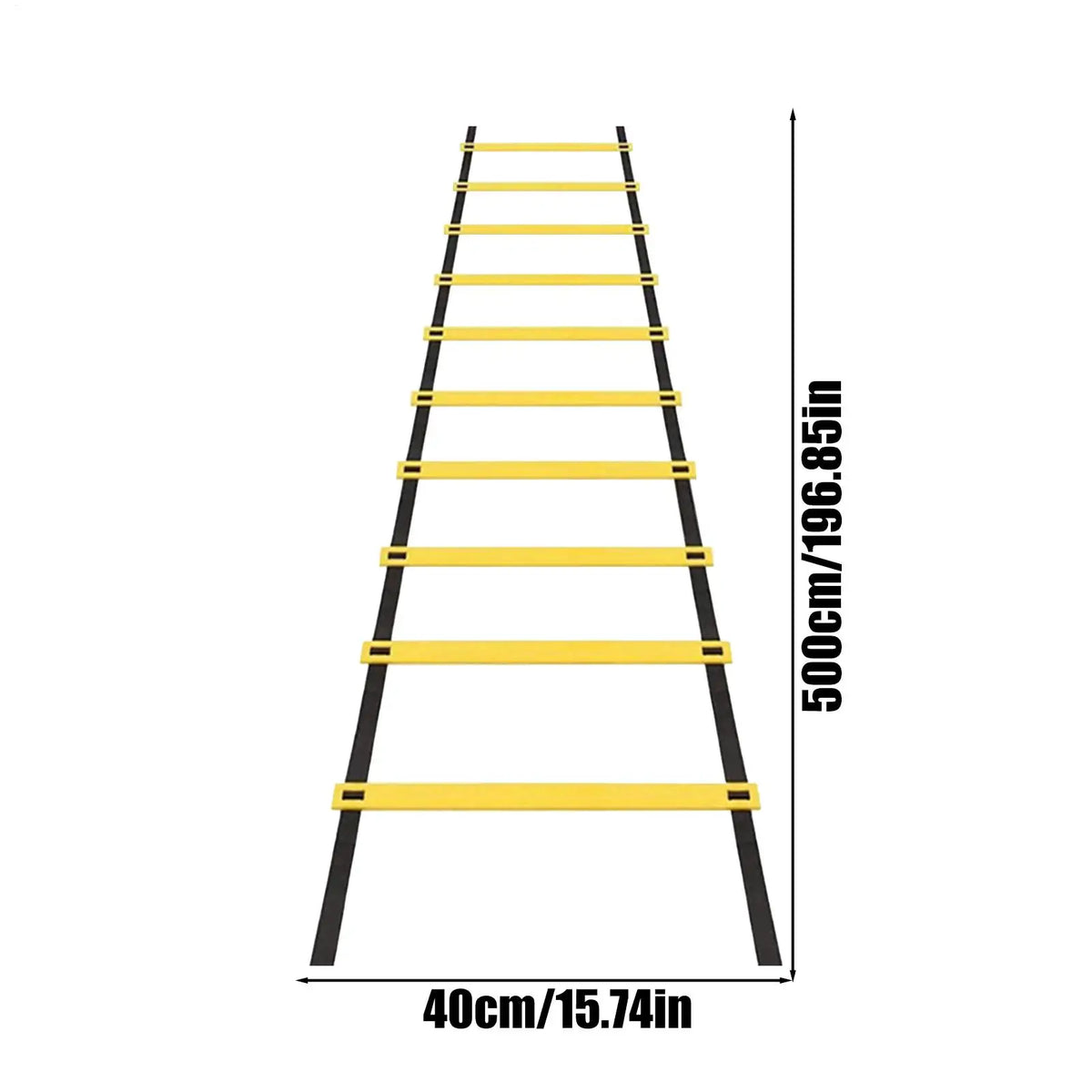 Soccer Agility Ladder Trainer with Storage Bag – 500cm Nylon Agility Ladder Trainer Qme
