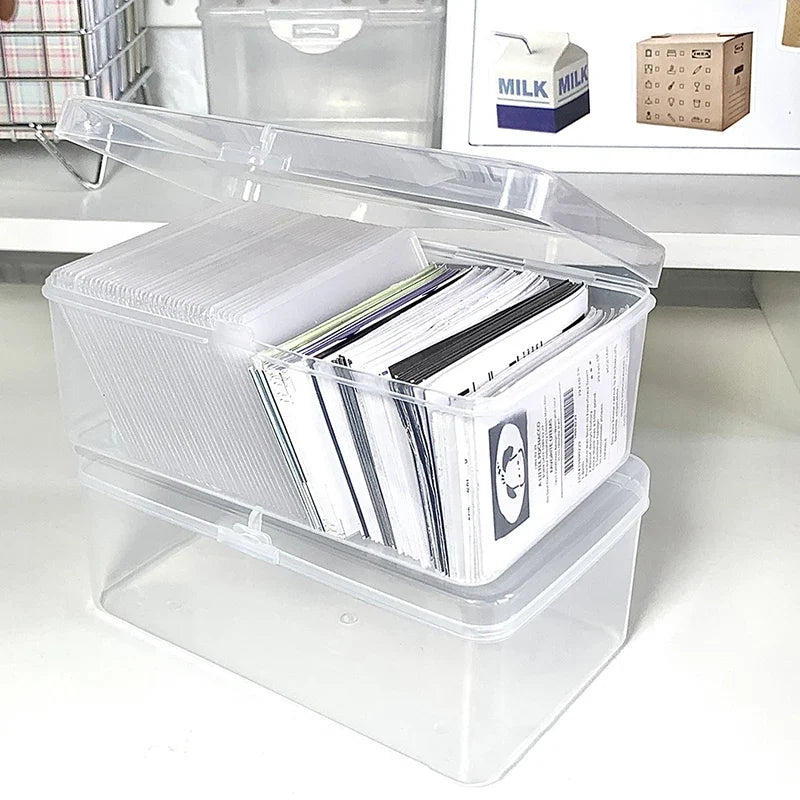 Desk Organizer Box for Photocards, Stickers & Stationery | Qme Desk Organizer Box Qme