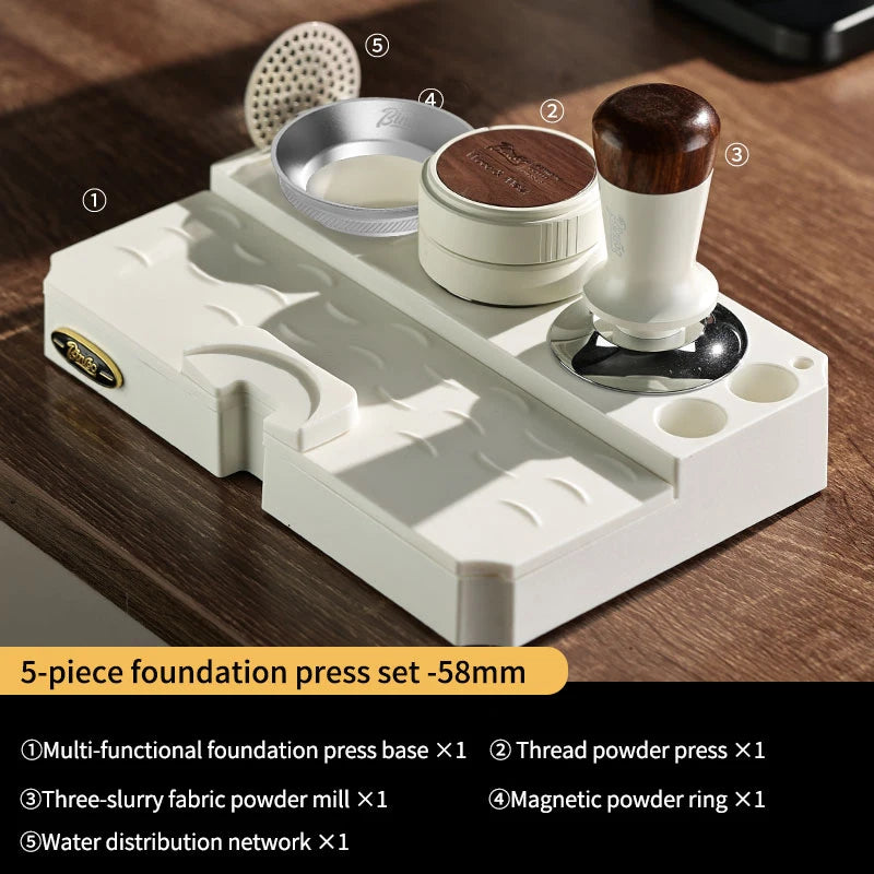 Bincoo 51/58mm Three-Blade Coffee Distributor & Leveler Set Coffee Distributor Set Qst 58mm-5pcs China Mainland