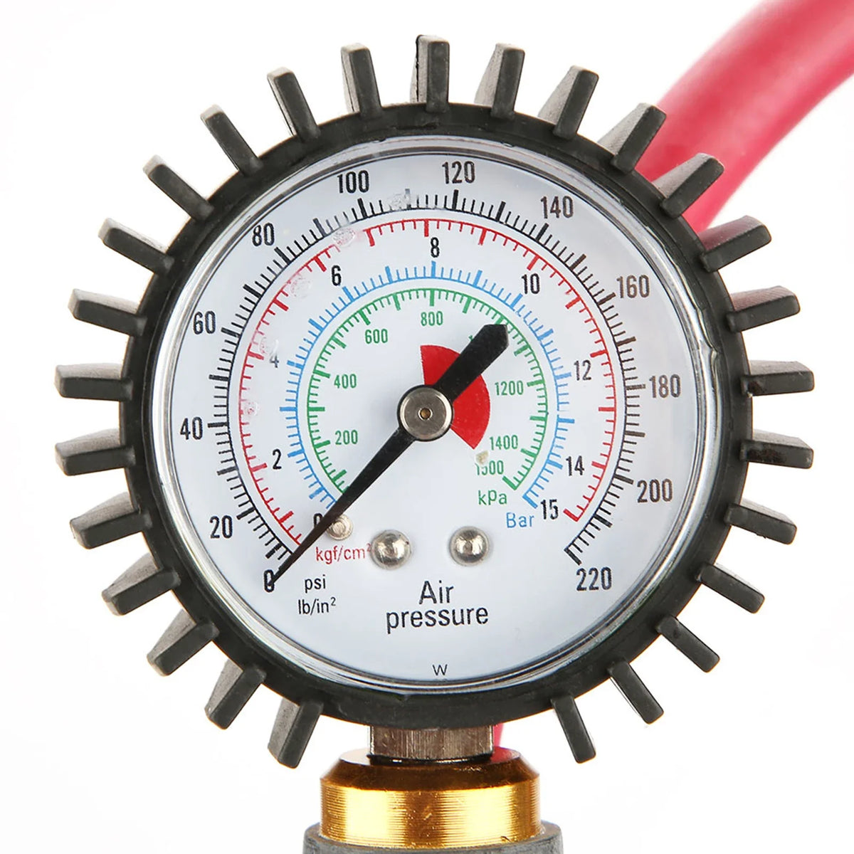 Tire Pressure Inflator Gun with Gauge | 10–220 PSI, 1/4" Fit Tire Inflator Gun Qme