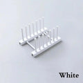 Dish Drain Rack & Kitchen Cabinet Organizer | Pot Lid Holder Dish Drain Rack Qme White