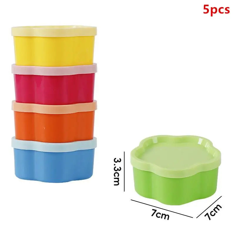 Mini Condiment Bottles Flower Heart Shape – Portable Sauce Jars Condiment Bottles Qme Flower