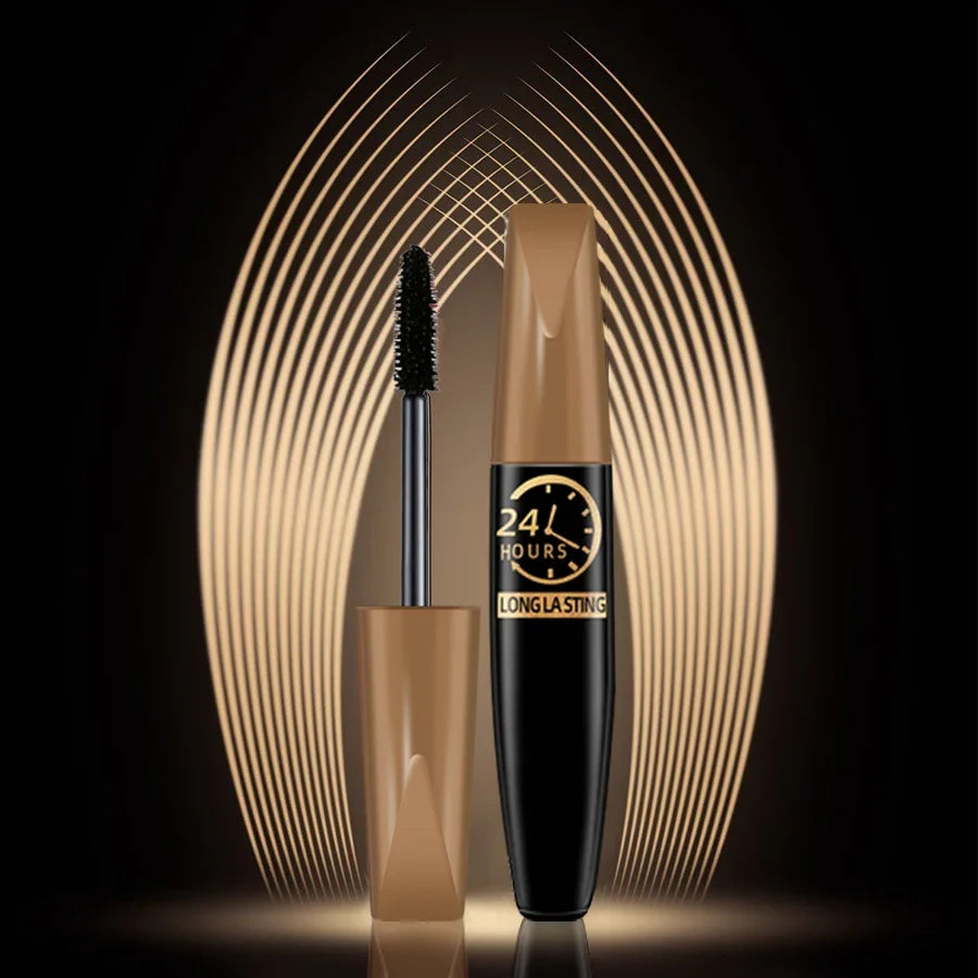 5D Waterproof Silk Fiber Mascara – Lengthening & Volumizing Black Lengthening Mascara Qme
