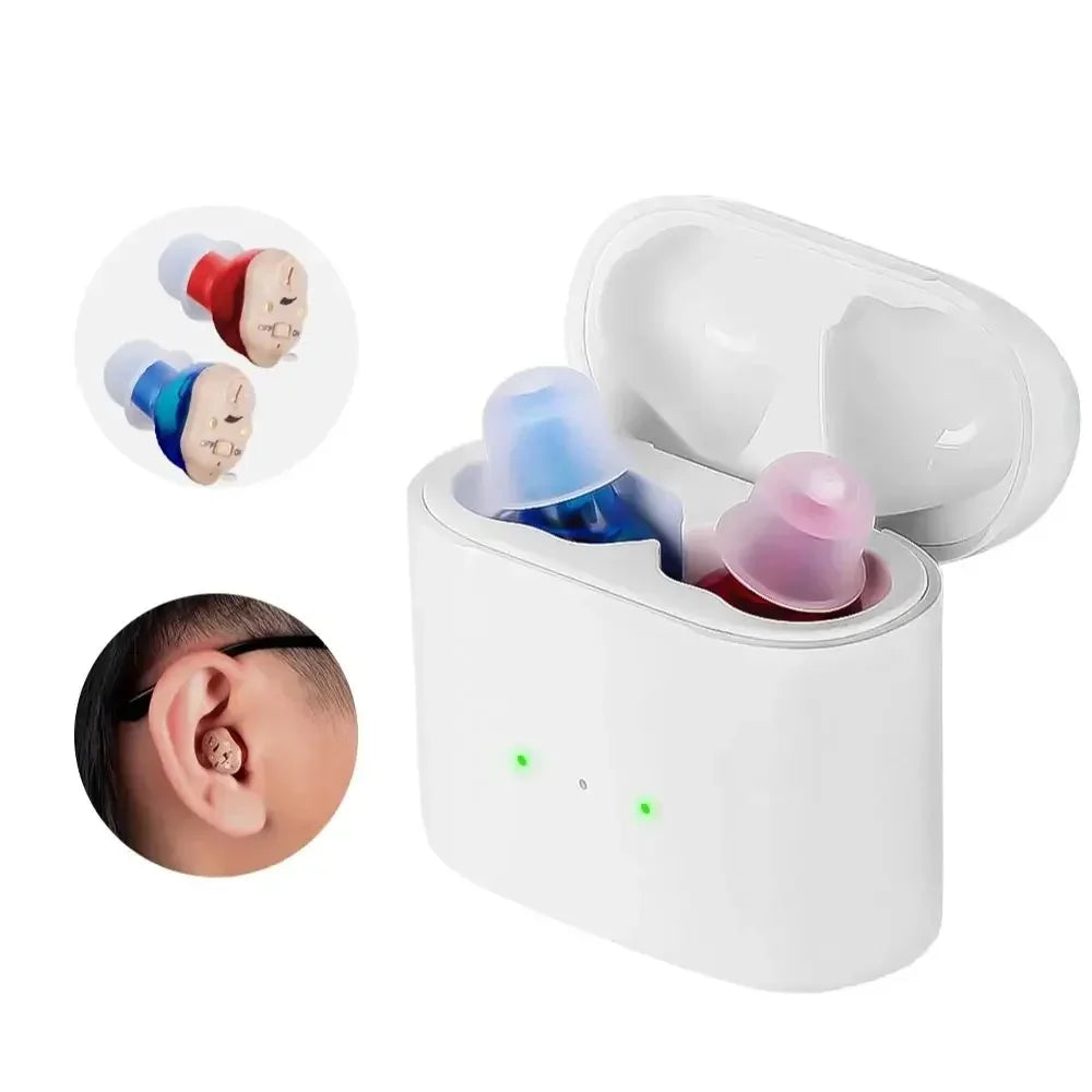 XceeFit Rechargeable ITE Mini Invisible Sound Amplifier Sound Amplifier Qst