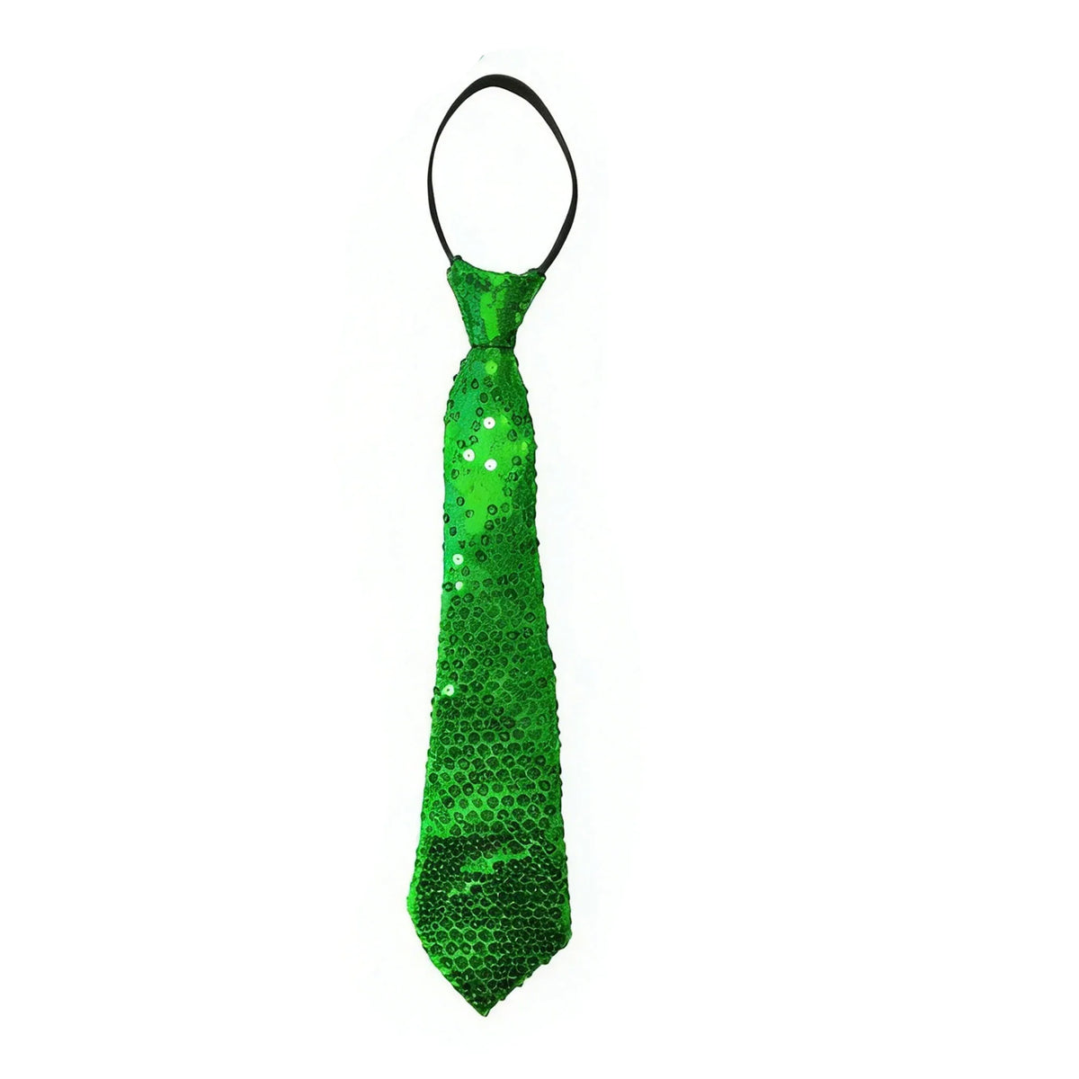 Shiny Sequin Necktie – Glitter Stage & Prom Tie Men Women Sequin Necktie Qme Green