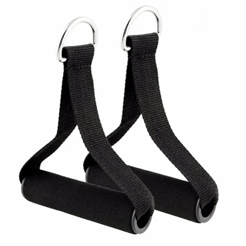 Exercise Band Handles Nylon Pull Rope Grip – Fitness Accessory Exercise Band Handle Qme 2pcs