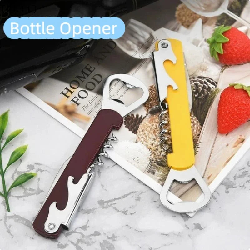 Portable Stainless Steel Beer Can & Wine Bottle Opener Can & Bottle Opener Qme